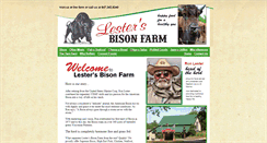 Desktop Screenshot of lestersbisonfarm.com