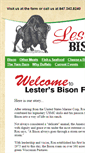 Mobile Screenshot of lestersbisonfarm.com