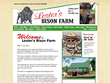 Tablet Screenshot of lestersbisonfarm.com